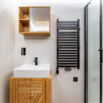 buy furnished bathroom from floating home builder