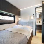floating waterfront house bedroom
