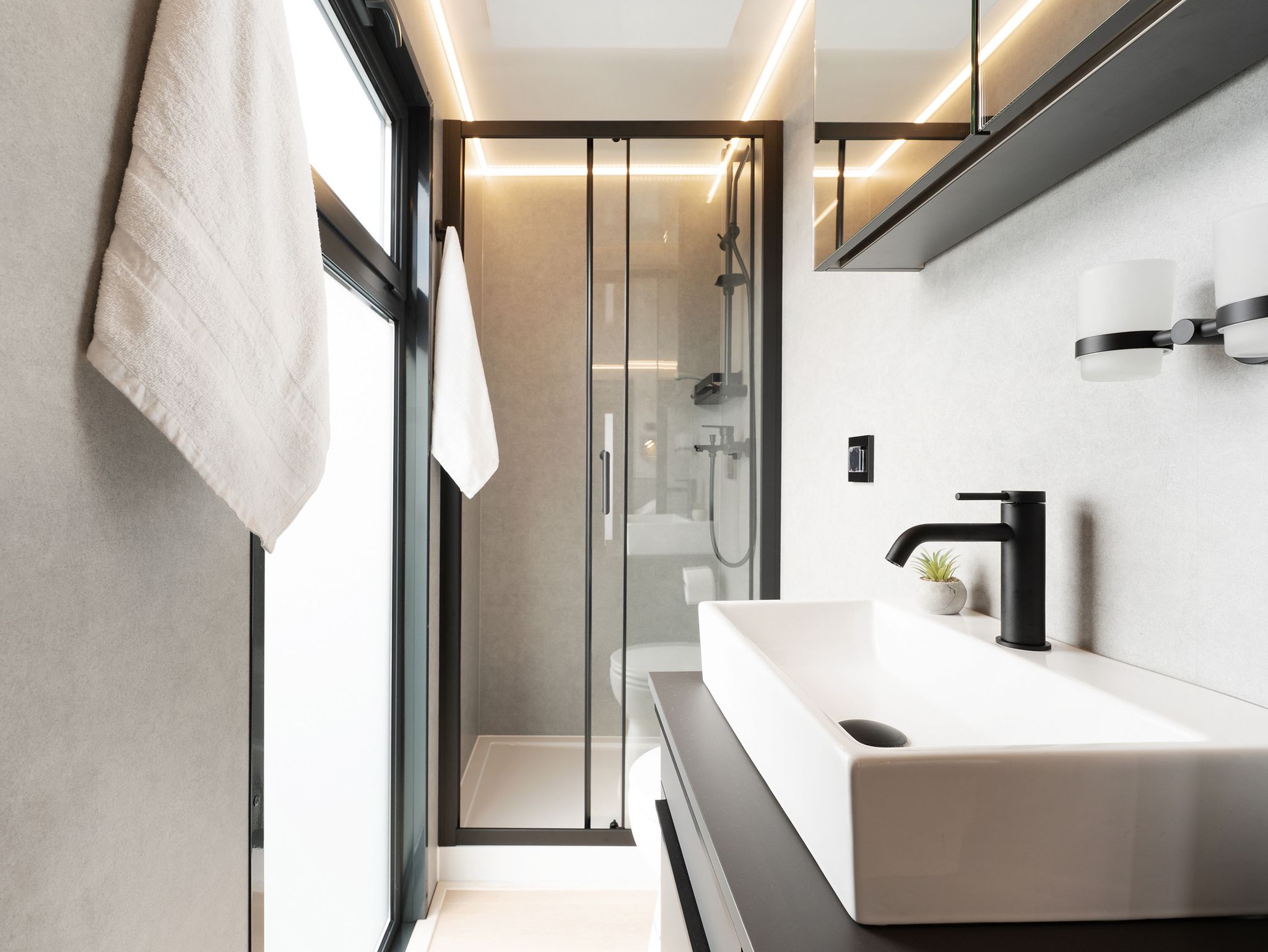 waterside house UK shower