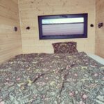 natural wooden walls bedroom